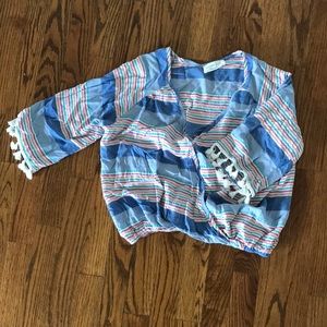 Crop top with tassels